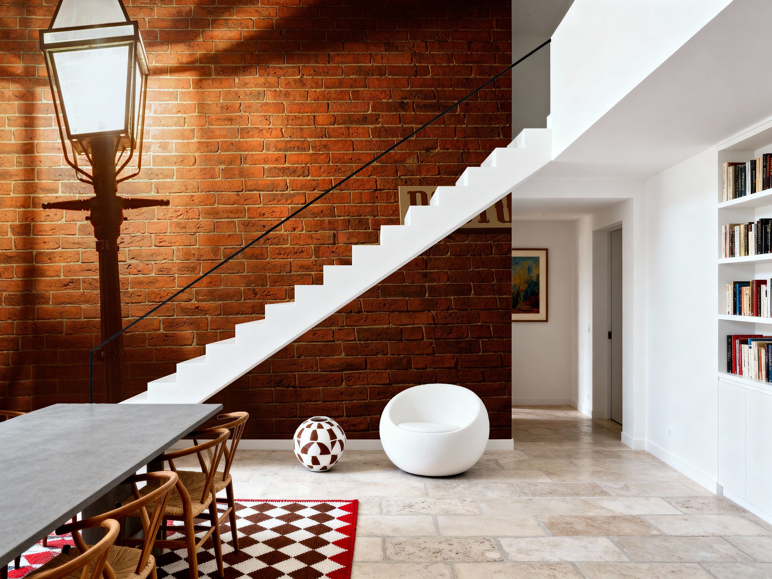 Acorn Street Mural Wallpaper