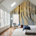 Winterlight Woods Mural Wallpaper - room preview 06