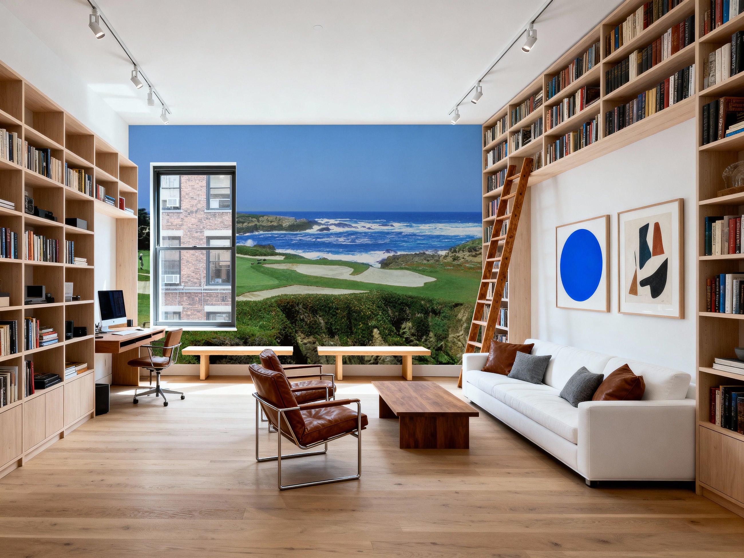 Coastal Fairway Fairways Mural Wallpaper