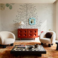 Holiday Traditions IV Red Mural Wallpaper - room preview 06