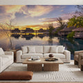 Bungalow Sunset Mural Wallpaper - room preview 06