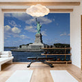 Clouds Over the Statue of Liberty Mural Wallpaper - room preview 06