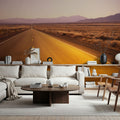 The Golden Highway Mural Wallpaper - Red Tone - room preview 06