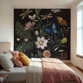 Gothic Botanical Mural Wallpaper - room preview 06