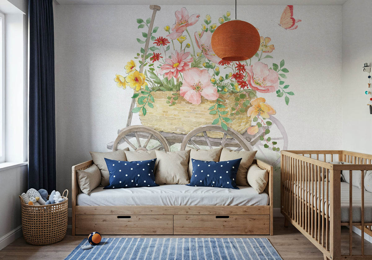Soft Meadow X Mural Wallpaper - room preview 06