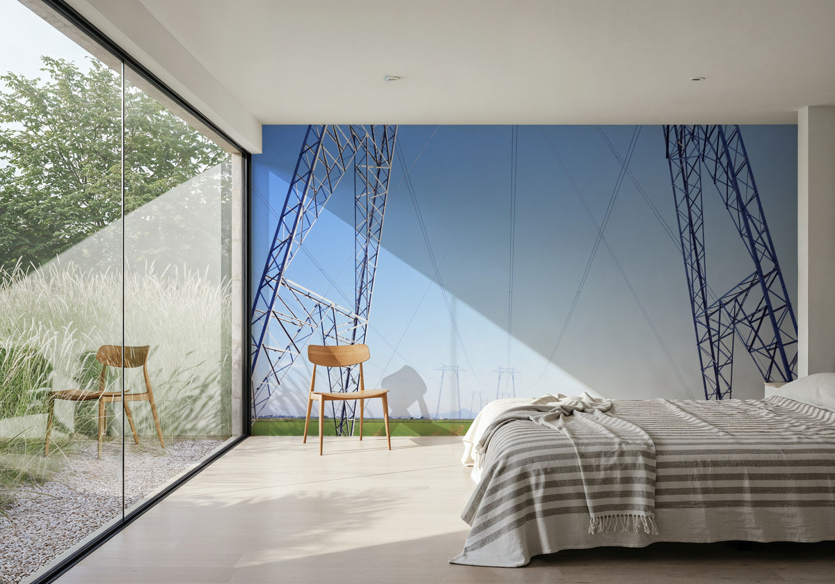Fields of Power Mural Wallpaper - room preview 06