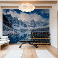Moraine Lake Reflection Mural Wallpaper - room preview 06