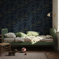 Moonlit Sky Petite, Midnight Mural Wallpaper - room preview 06