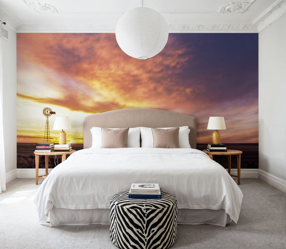 Sunset Solitude Mural Wallpaper - room preview 06