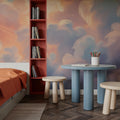 Clouding, Pink & Lavender Mural Wallpaper - room preview 06