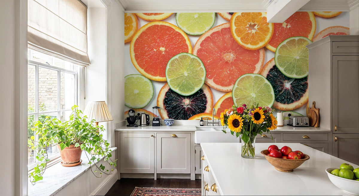 Sunny Citrus IV Mural Wallpaper - room preview 06