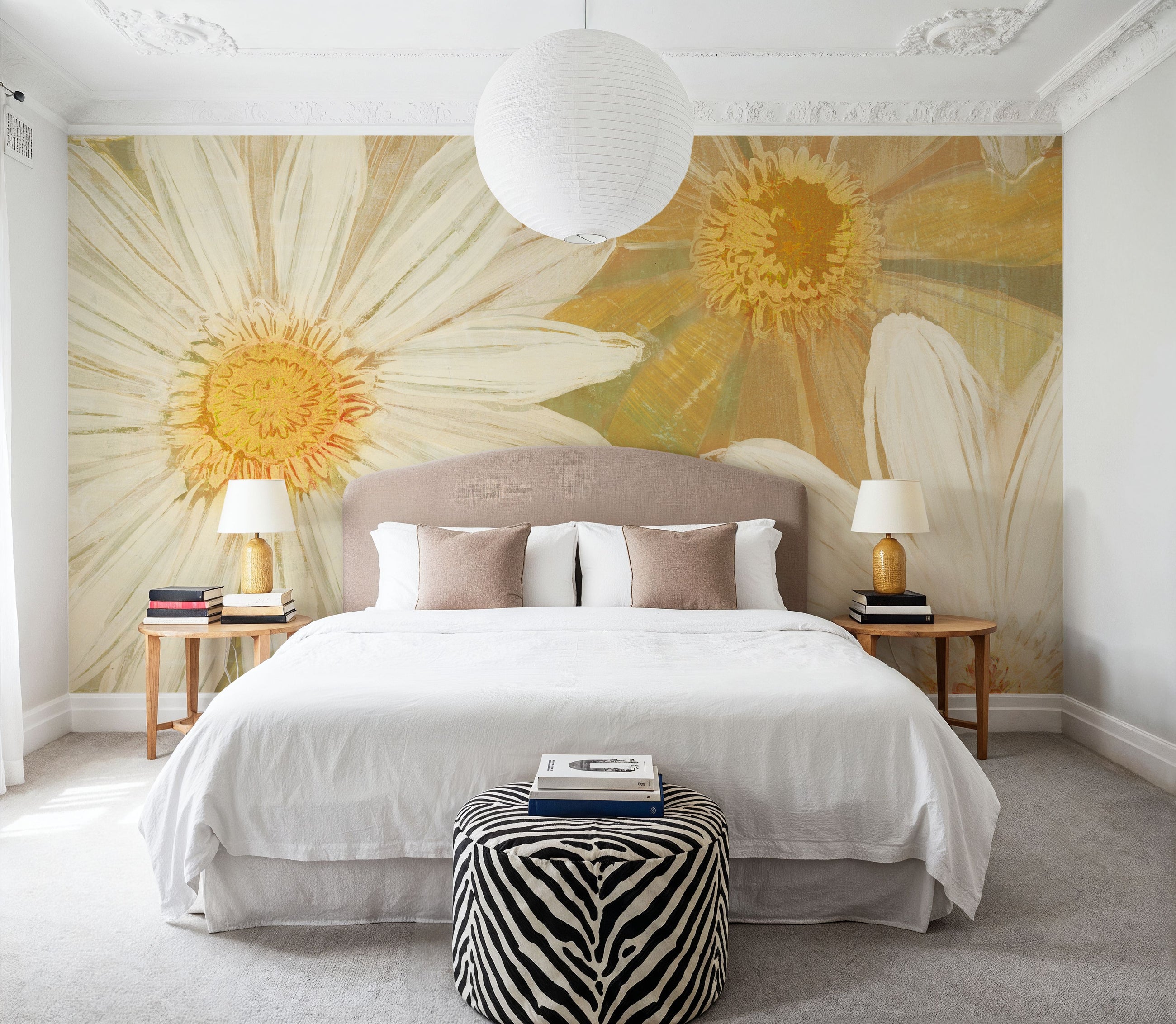 Daisy Story Square II Mural Wallpaper