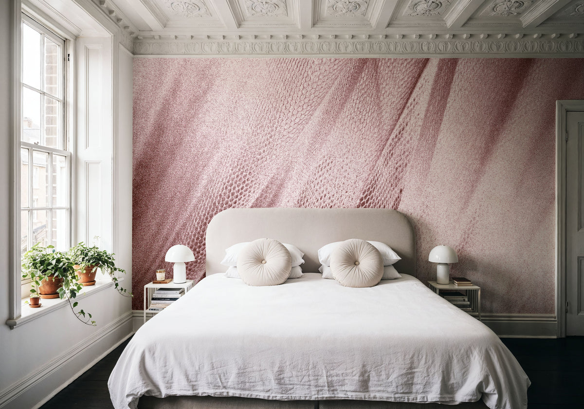 Coral Snow Serpent Mural Wallpaper - room preview 06