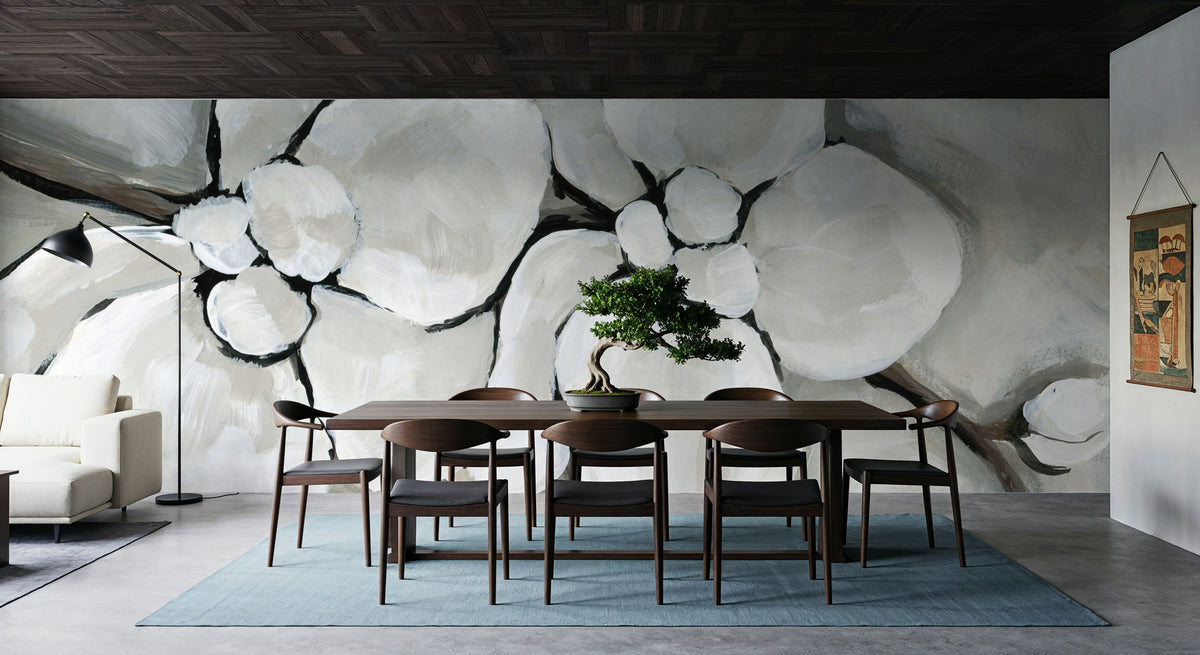 Heirloom Orchid Mural Wallpaper - room preview 06