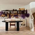 Kolkata (Calcutta) India Skyline Purple & Gold Mural Wallpaper - room preview 06