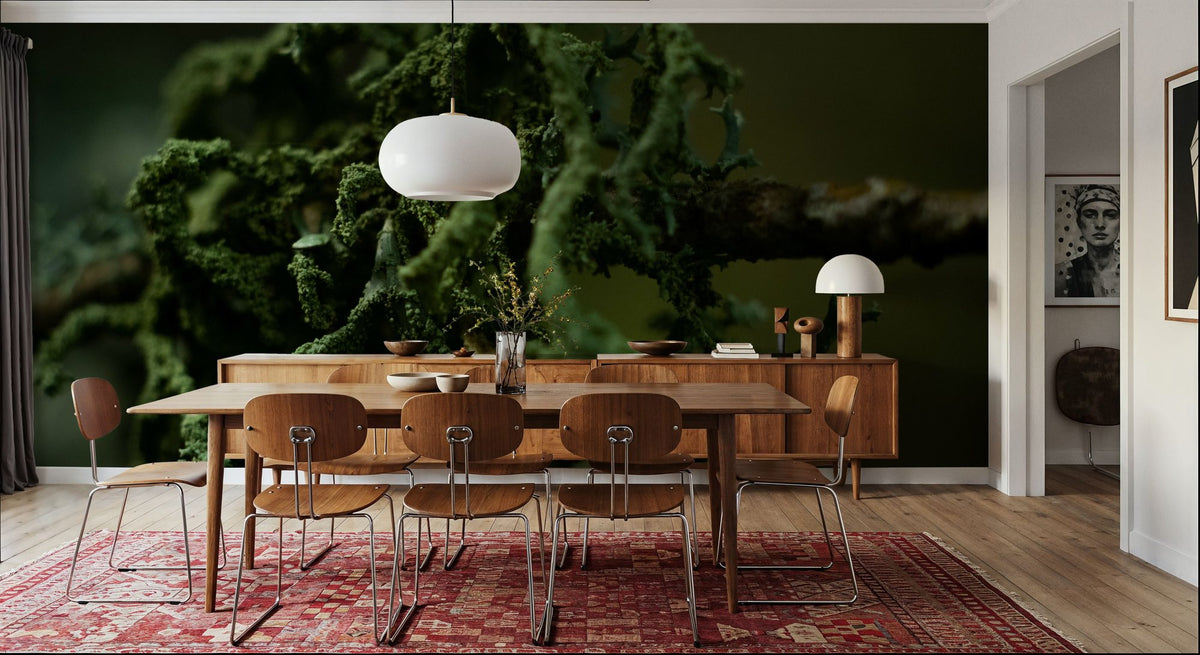 Moss Macro Mural Wallpaper - room preview 06