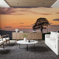 Sunset Sentinel Mural Wallpaper - room preview 06