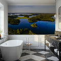 Blue Lakes Wilderness Mural Wallpaper - room preview 06