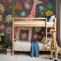 Giraffe of the Jungle Mural Wallpaper - room preview 06