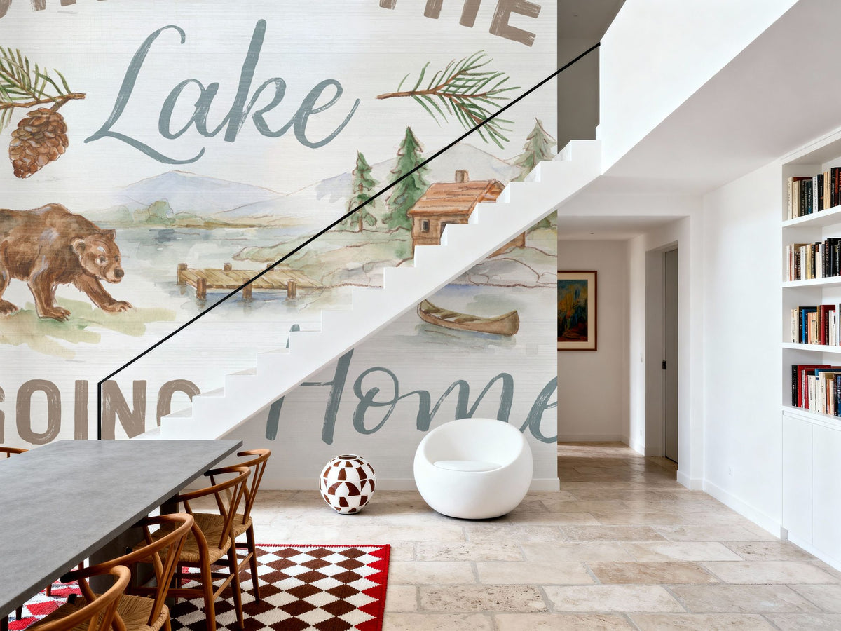 Lake Retreat VII Mural Wallpaper - room preview 06
