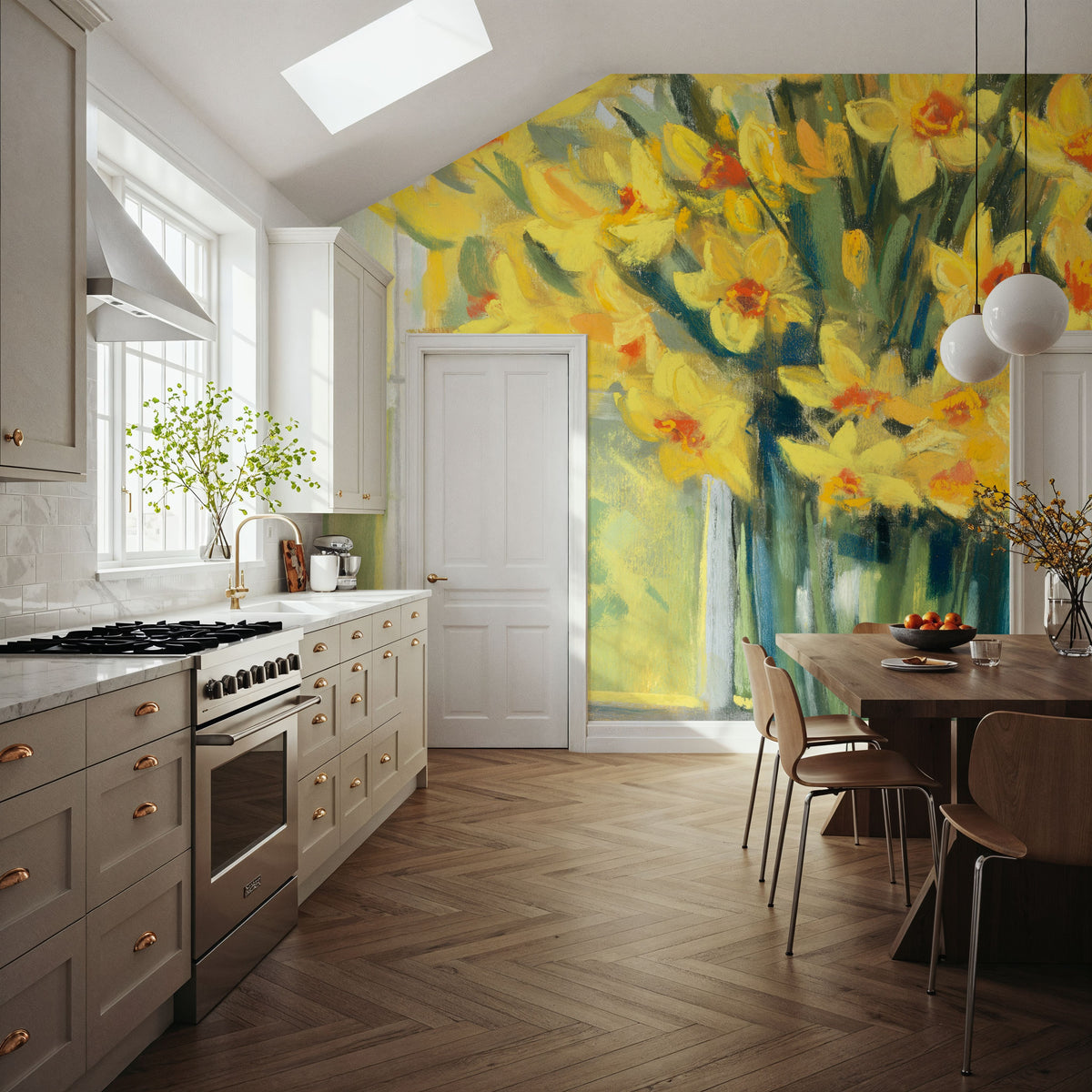 Windowsill Floral IV Mural Wallpaper - room preview 06