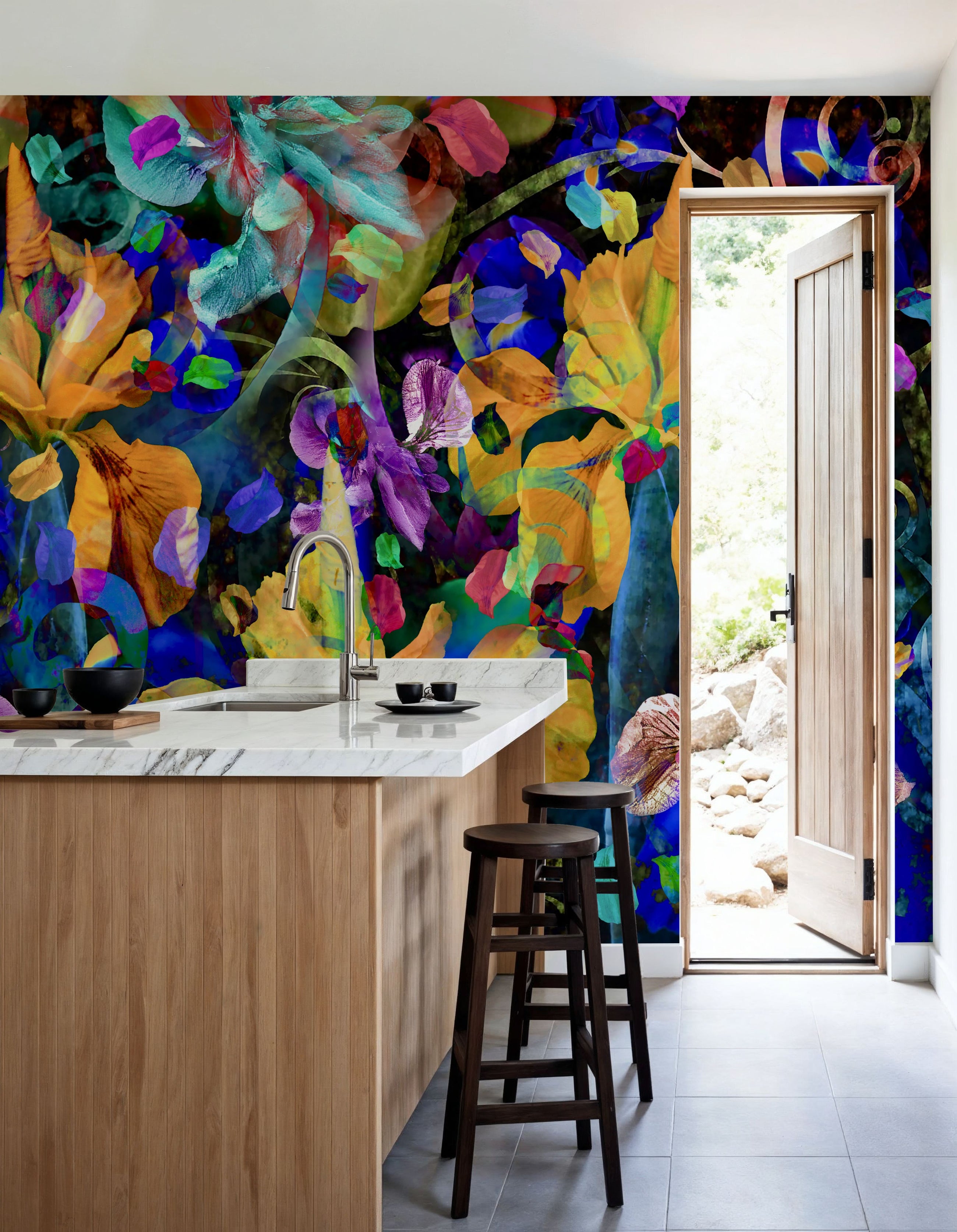 Iris Fantasy Mural Wallpaper