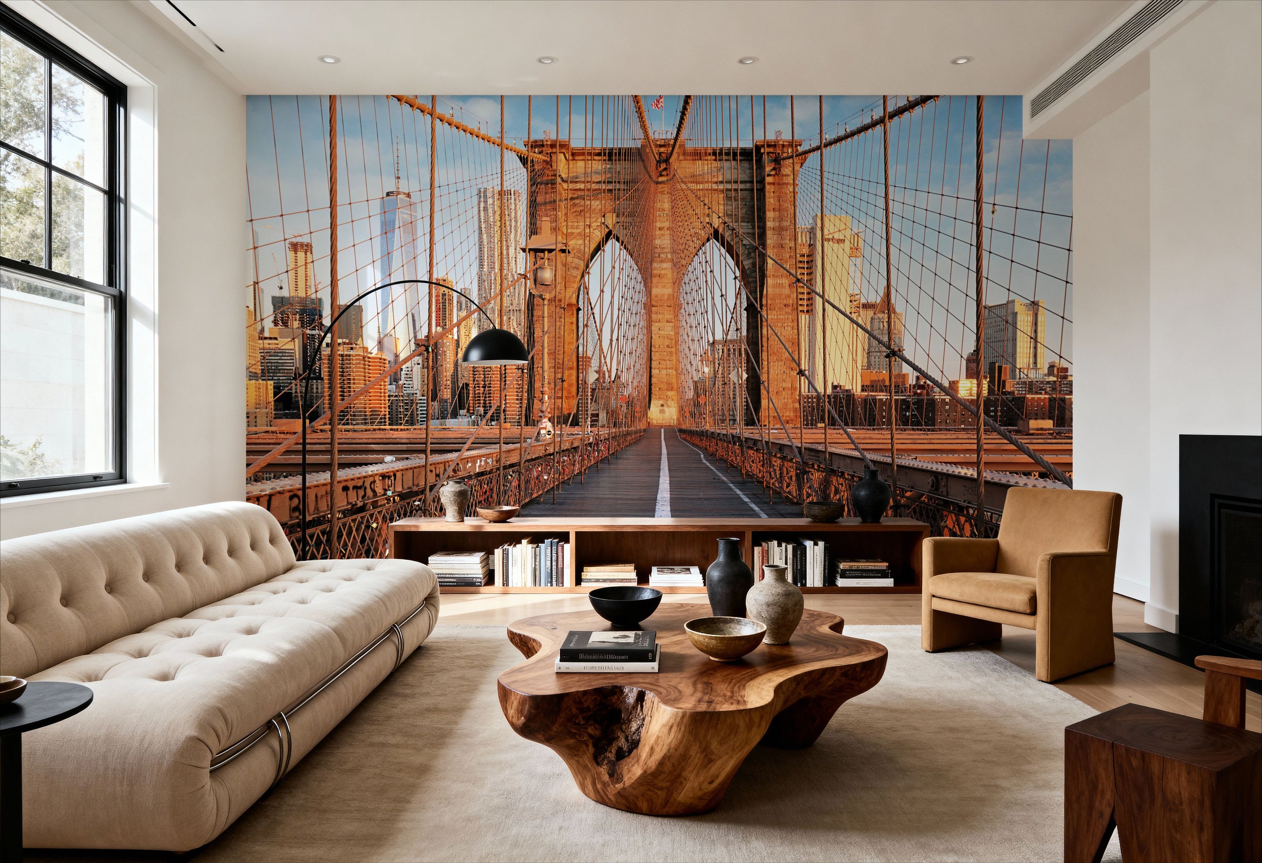 Brooklyn Bridge Mural Wallpaper