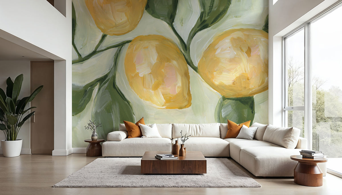 Lemons on a Branch Mural Wallpaper - room preview 06