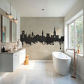 Norwich England Skyline Concrete Mural Wallpaper - room preview 06