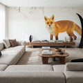 Red Fox IV Mural Wallpaper - room preview 06