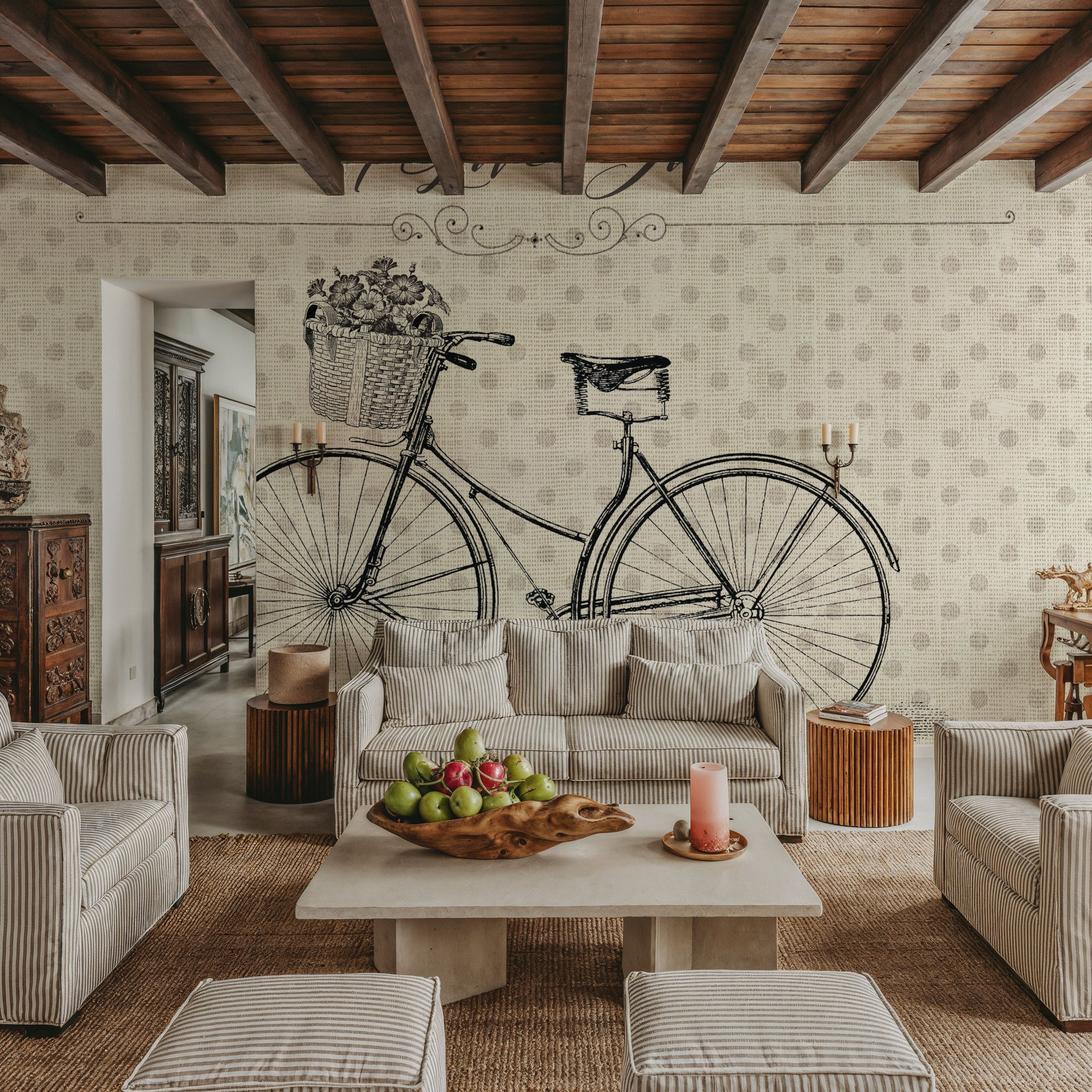 Bike Love Mural Wallpaper
