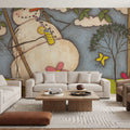 Seasonal Snowman VI Mural Wallpaper - room preview 06