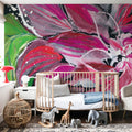 Festive Floral Mural Wallpaper - room preview 06