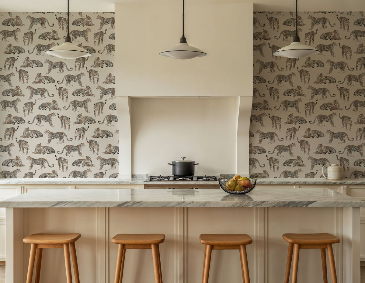 Land of the Leopard Mural Wallpaper - room preview 06
