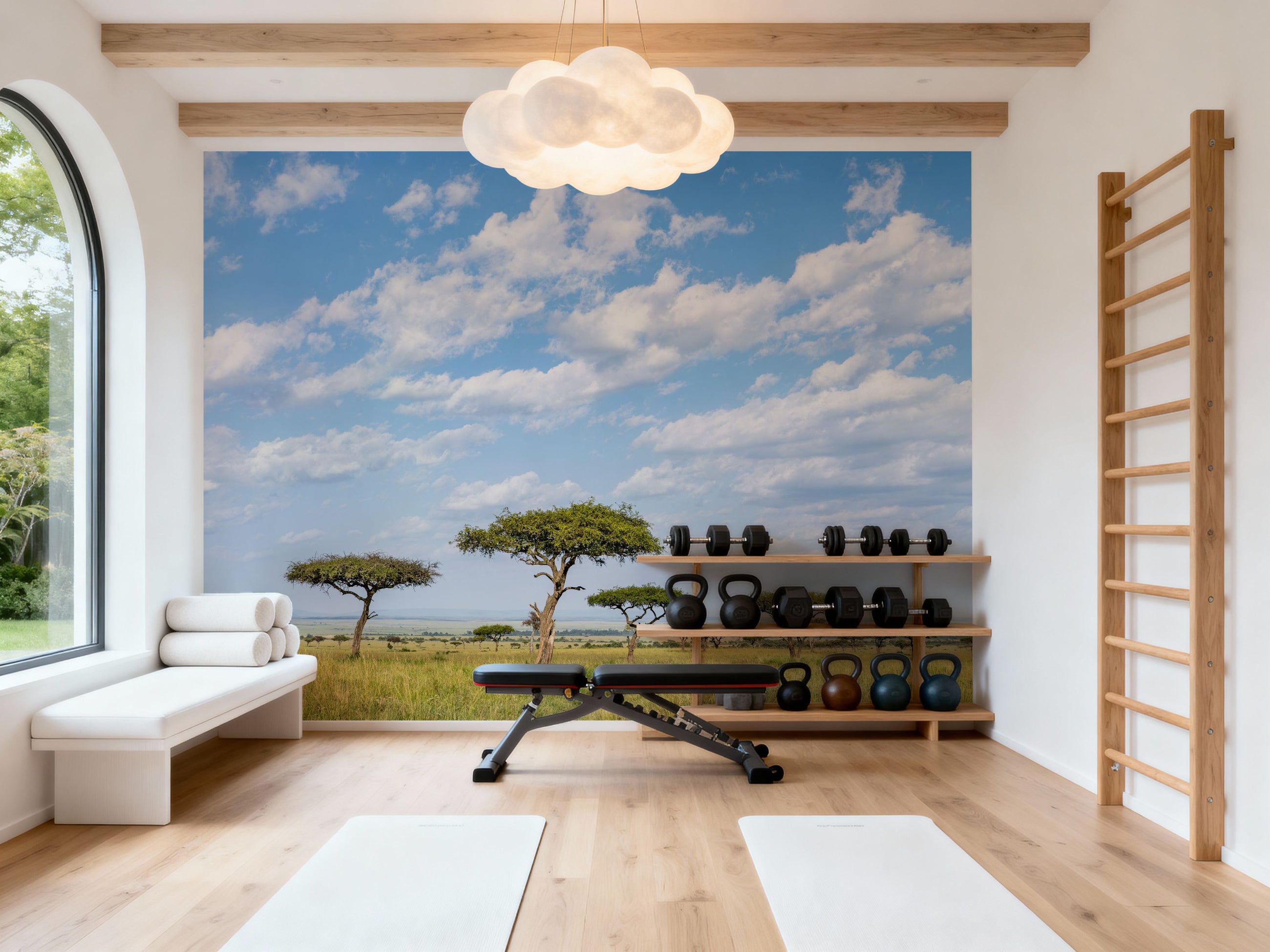 Acacia Trees Mural Wallpaper