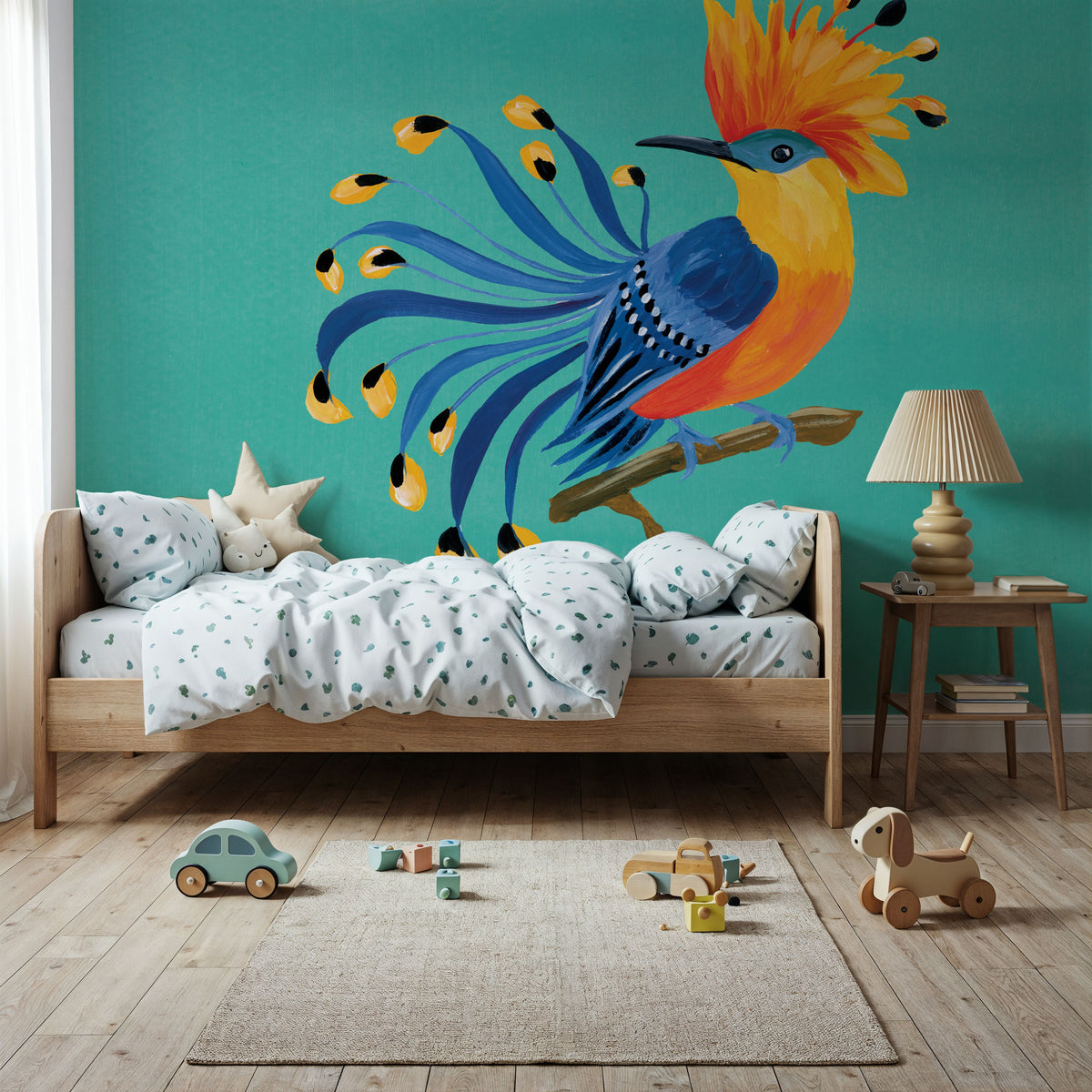 Birds of Paradise IV Mural Wallpaper - room preview 06