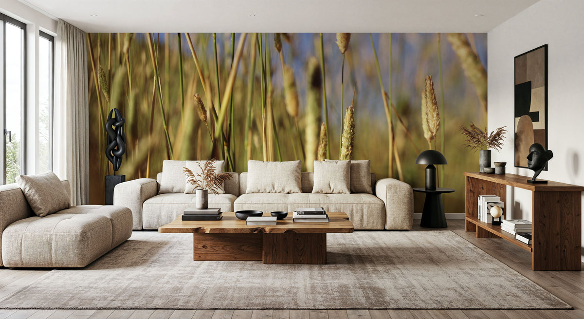 Golden Meadow Mural Wallpaper - room preview 06