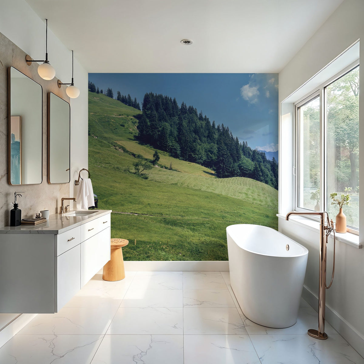 Mountain Railway Journey Mural Wallpaper - room preview 06