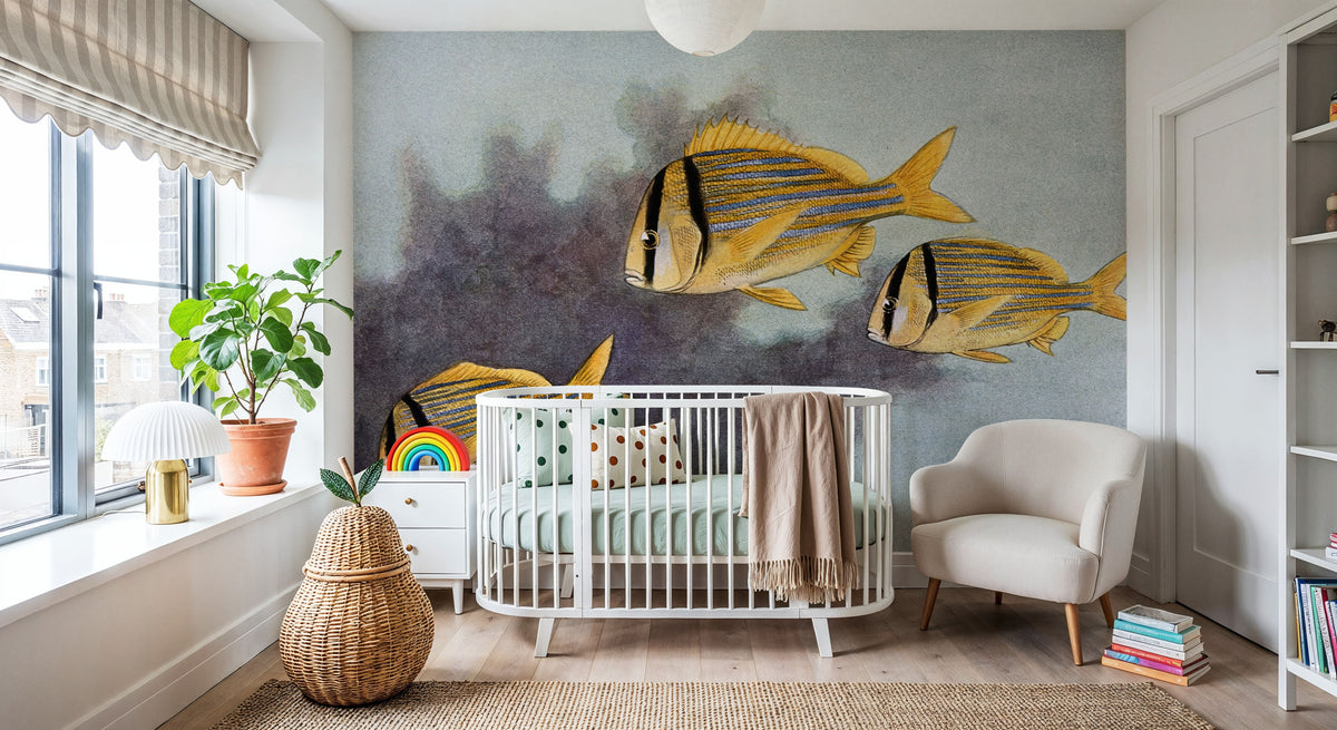 Pork Fish Mural Wallpaper - room preview 06