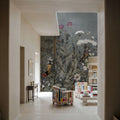 Meadow Finds Gray Mural Wallpaper - room preview 06