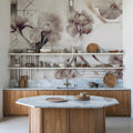 Watercolor Geometry Brown Mural Wallpaper - room preview 06