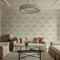 Art Deco Eye, Sky Blue Mural Wallpaper - room preview 06