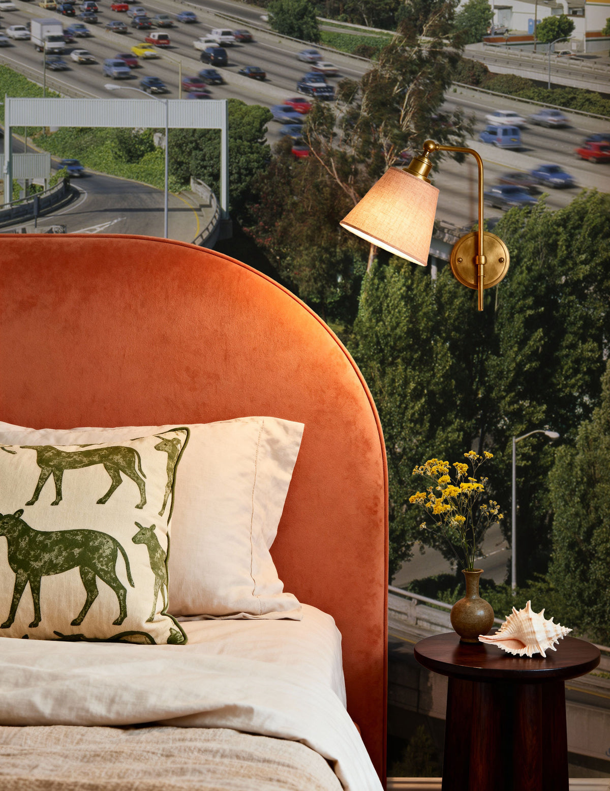 Hillside Highway Mural Wallpaper - room preview 06