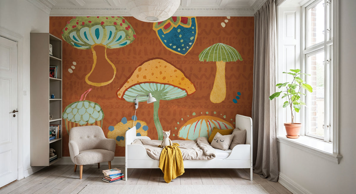 Harvest Whimsy IV Mural Wallpaper - room preview 06
