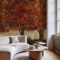 Glowing Trees Trio Mural Wallpaper - room preview 06