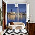 Twilight Fountain Mural Wallpaper - room preview 06
