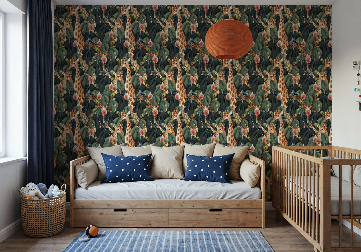 Le Giraffe Mural Wallpaper - room preview 06