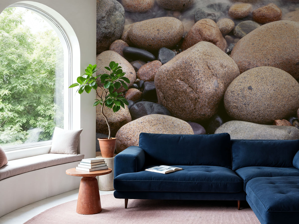 Glistening Stones Mural Wallpaper - room preview 06