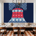 Stars and Stripes Freedom Ring Mural Wallpaper - room preview 06