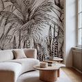Tropical Palm Forest Mural Wallpaper - room preview 06